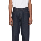 Levis Made and Crafted Blue Broad Cropped Wide Jeans