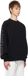 JACQUEMUS Black Les Classiques 'Le sweatshirt Typo' Sweatshirt