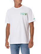 MC2 Saint Barth Man Classic Fit Cotton Jersey T-shirt Portofino With Formentera Aperitif Embroidery