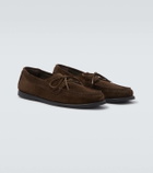 Saman Amel City Moc suede boat shoes