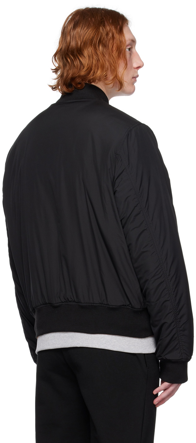 Lacoste Black Patch Reversible Bomber Jacket