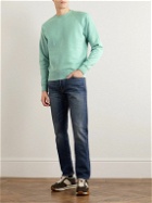 TOM FORD - Brushed Cotton-Blend Jersey Sweatshirt - Green