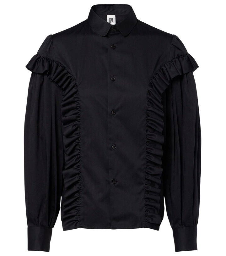Photo: Noir Kei Ninomiya Ruffled cotton shirt