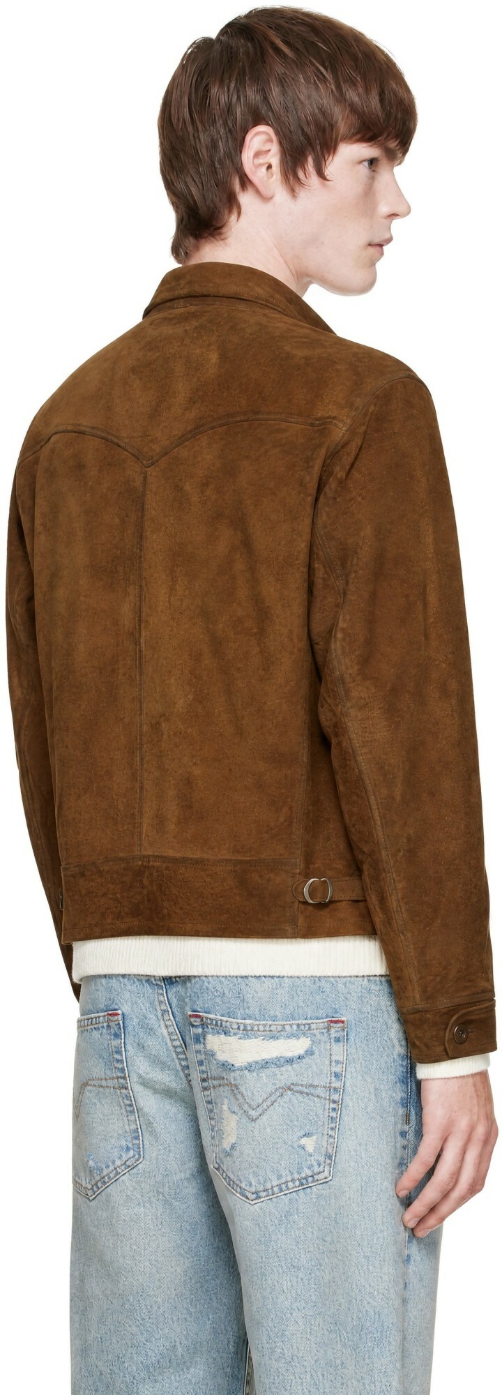RRL Brown Roughout Suede Jacket