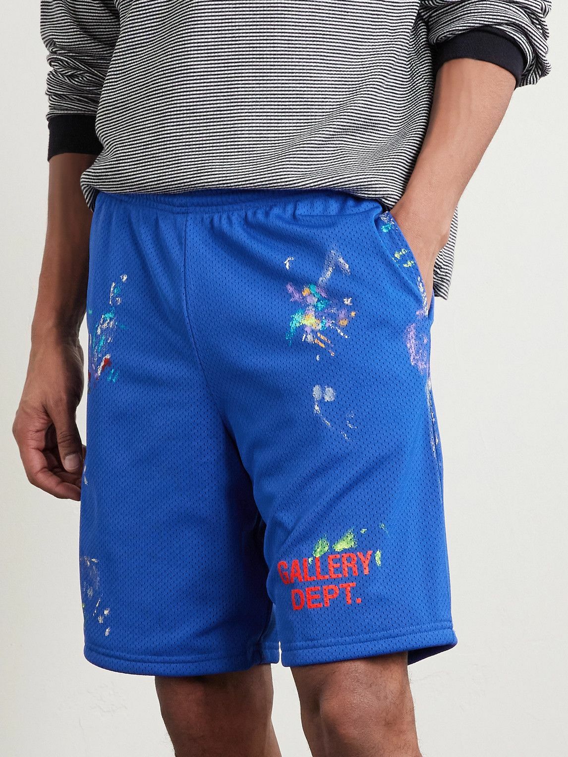 Gallery Dept. - Studio Gym Straight-Leg Paint-Splattered Mesh
