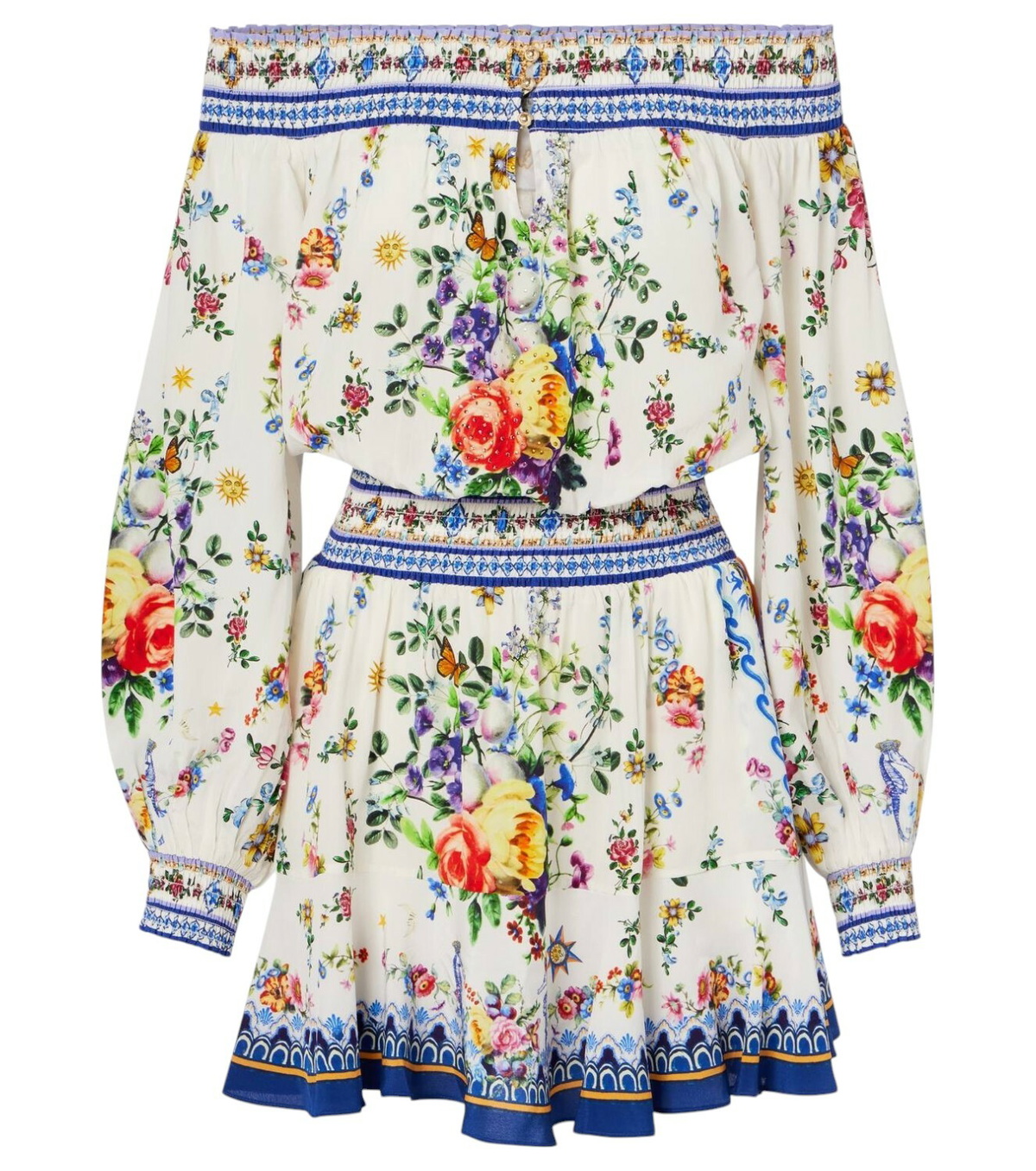 ワンピース CAMILLA WHITE AND PINK SILK DRESS Camilla White And Pink Silk Dress | italist