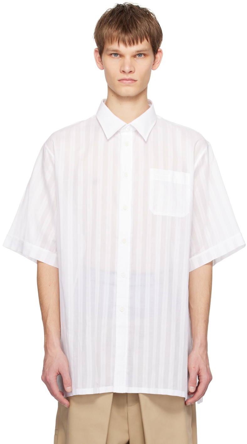 Photo: Givenchy White Striped Shirt