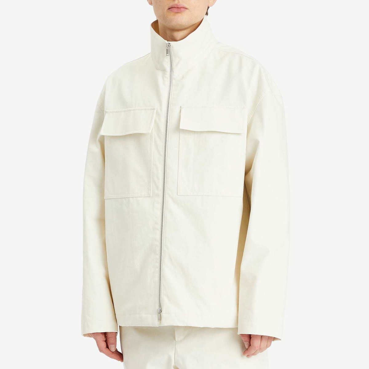 Jil Sander+ Men's Relaxed Fit Blouson in Eggshell