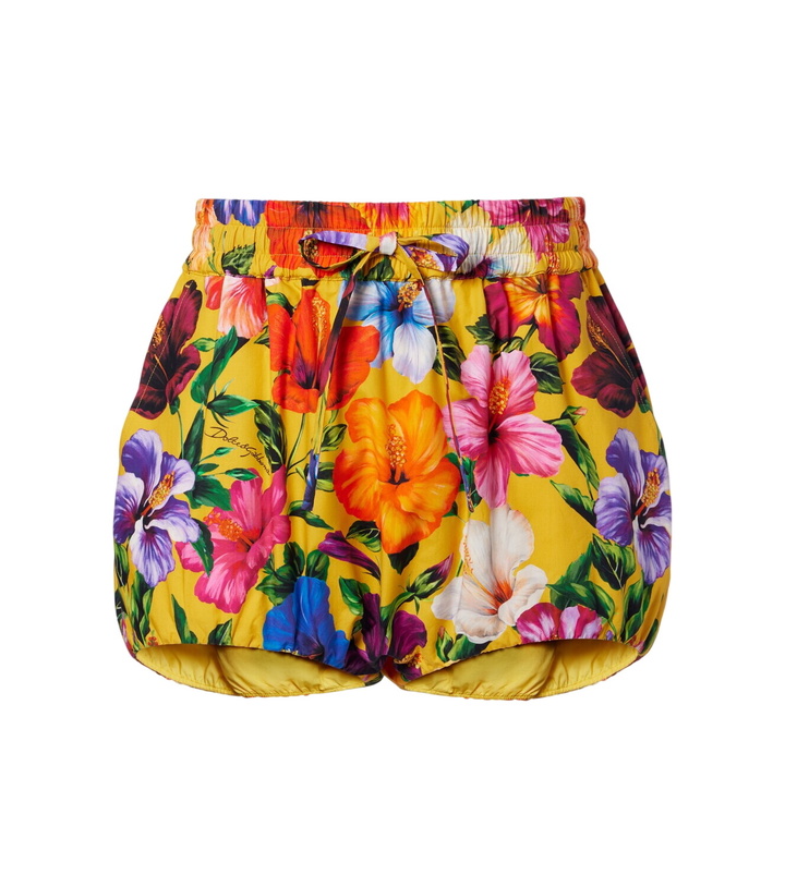Photo: Dolce&Gabbana Floral cotton shorts
