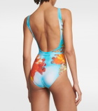 Jean Paul Gaultier Flower Collection printed swimsuit