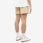 Dries Van Noten Men's Patch Pocket Jersey Shorts in Sand