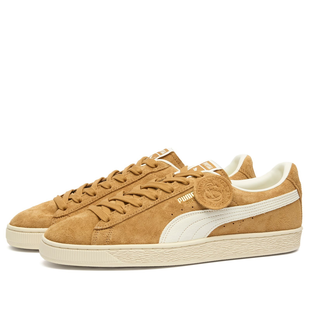 Puma Suede Charles F. Stead IV Sneaker in Honey Butter/White