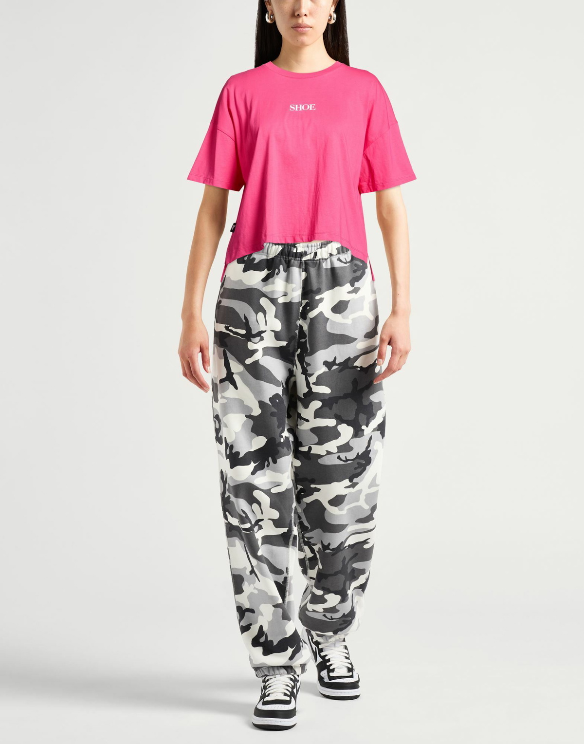 Shoe Womens T-shirt in Fuchsia
