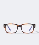 Tom Ford T rectangular glasses