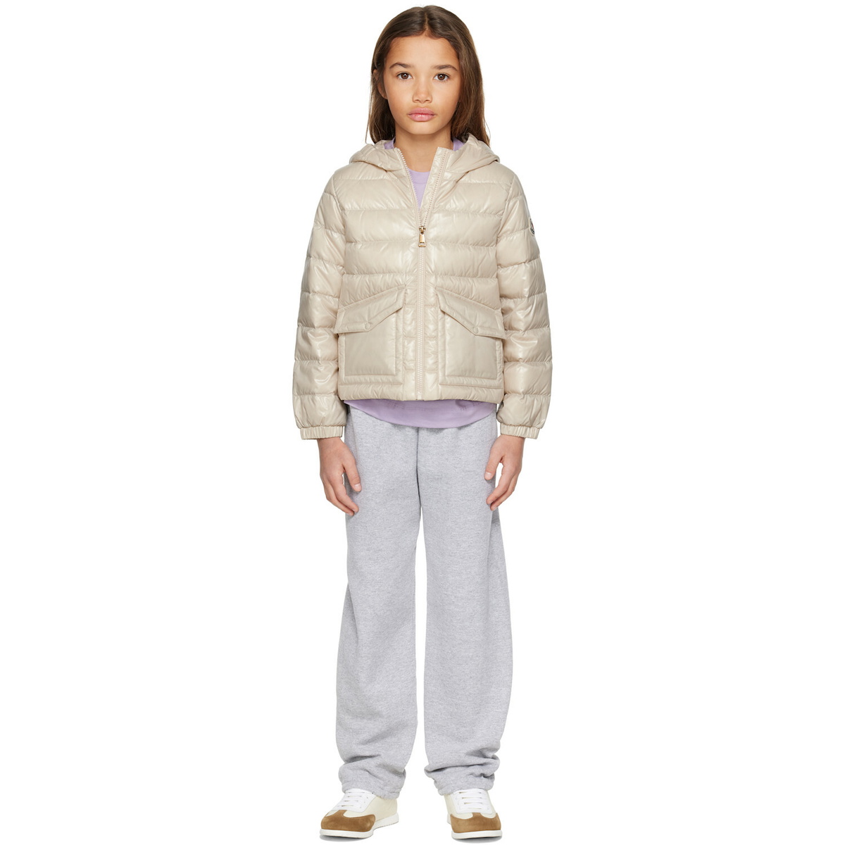 Moncler Enfant Big Kids Beige Small Ela Down Jacket
