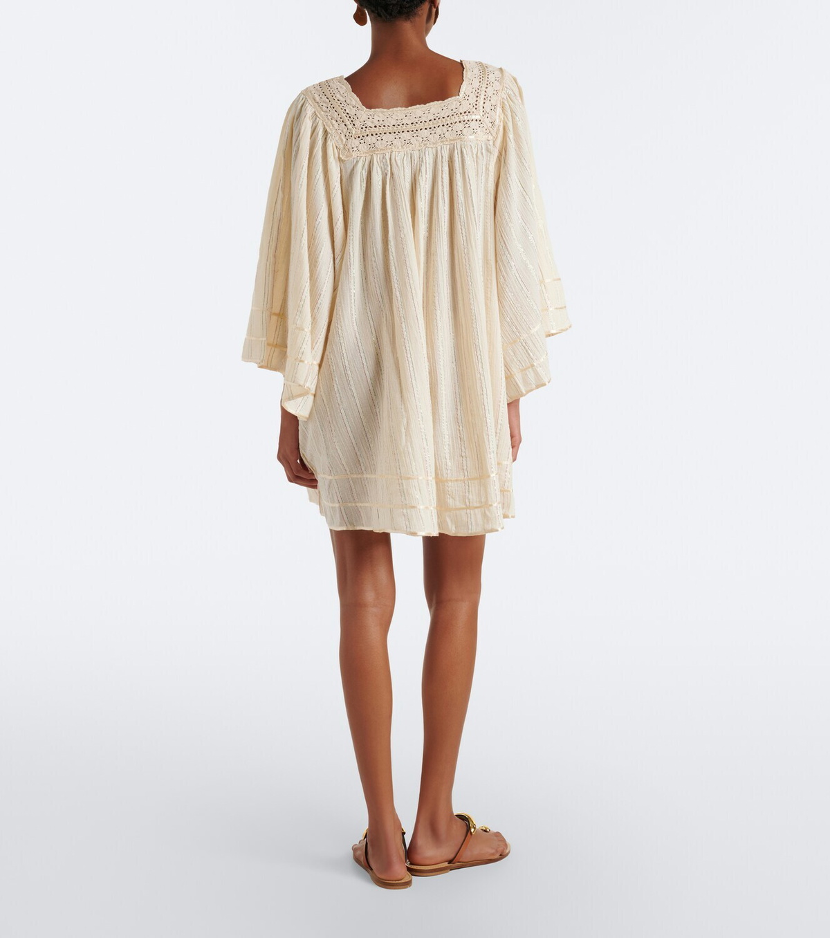 Rixo Estele Lurex® cotton-blend kaftan