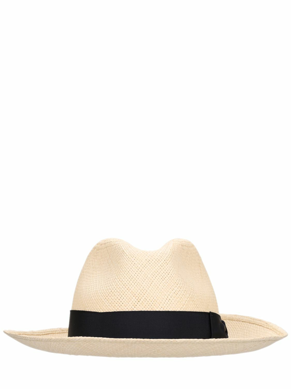 BORSALINO - Amedeo 7.5cm Brim Straw Panama Hat Borsalino