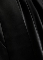 Galvan Pandora Cascading Satin Gown Black