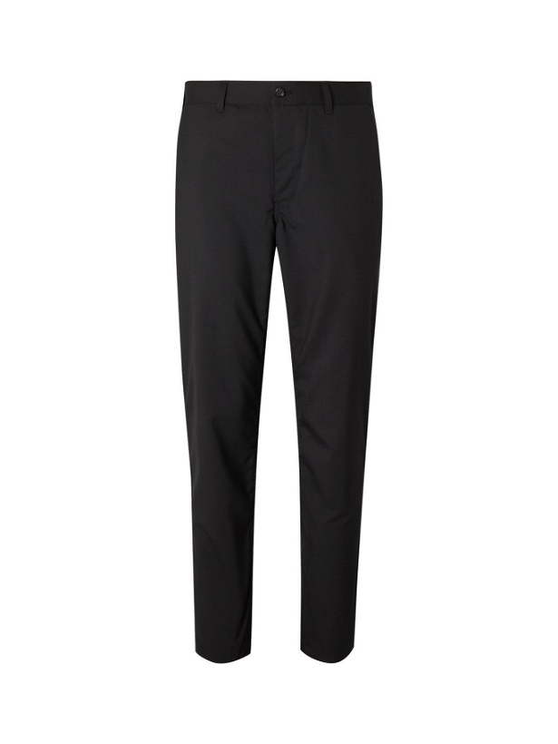 Photo: COMME DES GARÇONS HOMME - Slim-Fit Tapered Wool-Hopsack Suit Trousers - Black