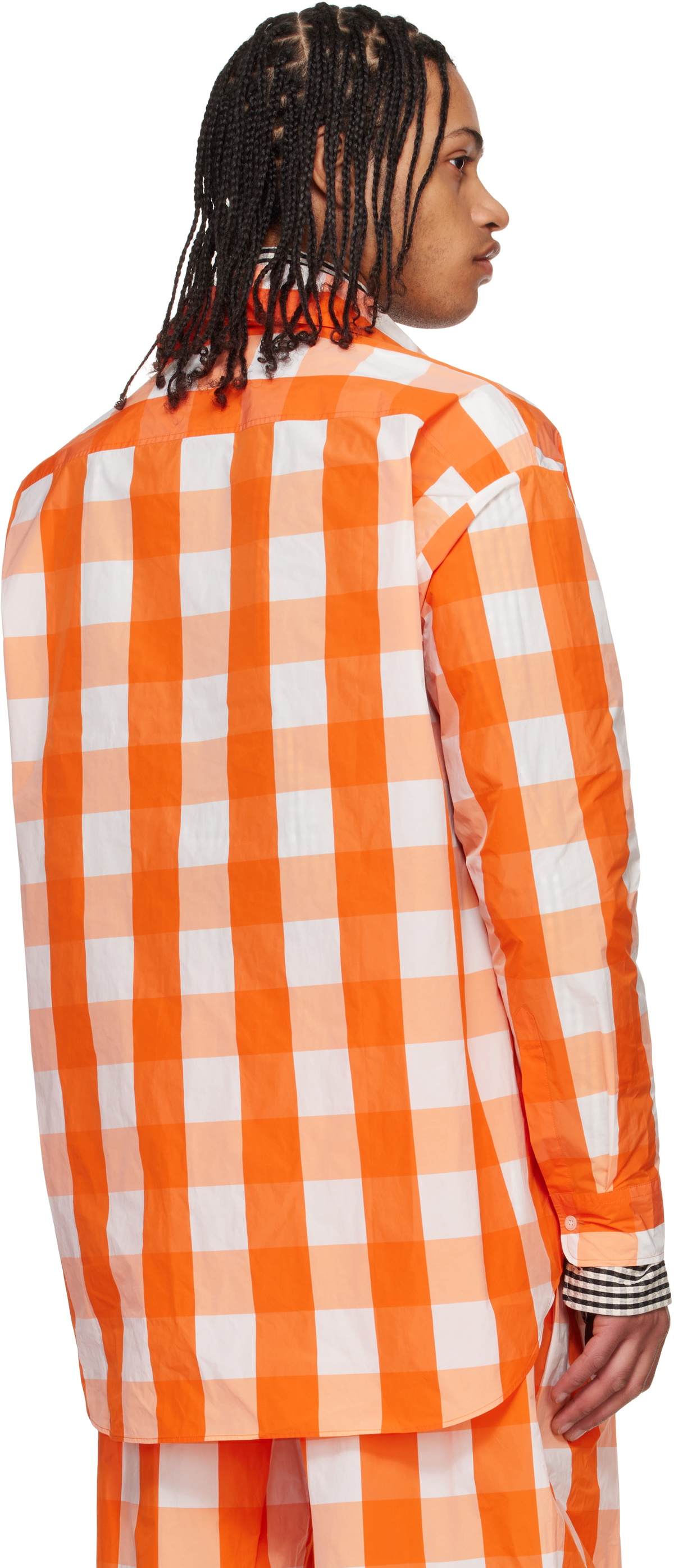 Walter Van Beirendonck Orange Maxi Shirt