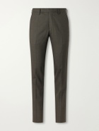 Mr P. - Luxe Straight-Leg Wool and Silk-Blend Trousers - Brown