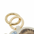 GANNI Women's Dog Keyring in Tobacco Brown 