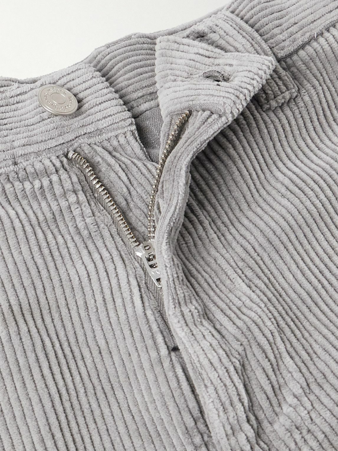 mfpen - Straight-Leg Cotton-Corduroy Trousers - Gray