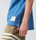 Thom Browne 4-Bar cotton piqué polo shirt