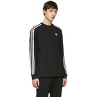 adidas Originals Black 3-Stripes Long Sleeve T-Shirt