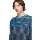 Missoni Blue and Black Crewneck Sweater