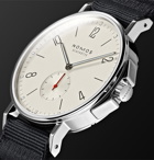 NOMOS Glashütte - Ahoi Automatic 40mm Stainless Steel and Nylon Watch, Ref. No. 550 - White