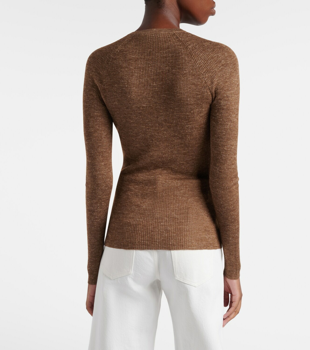 Gabriela Hearst Anges cashmere, silk, and hemp Henley shirt