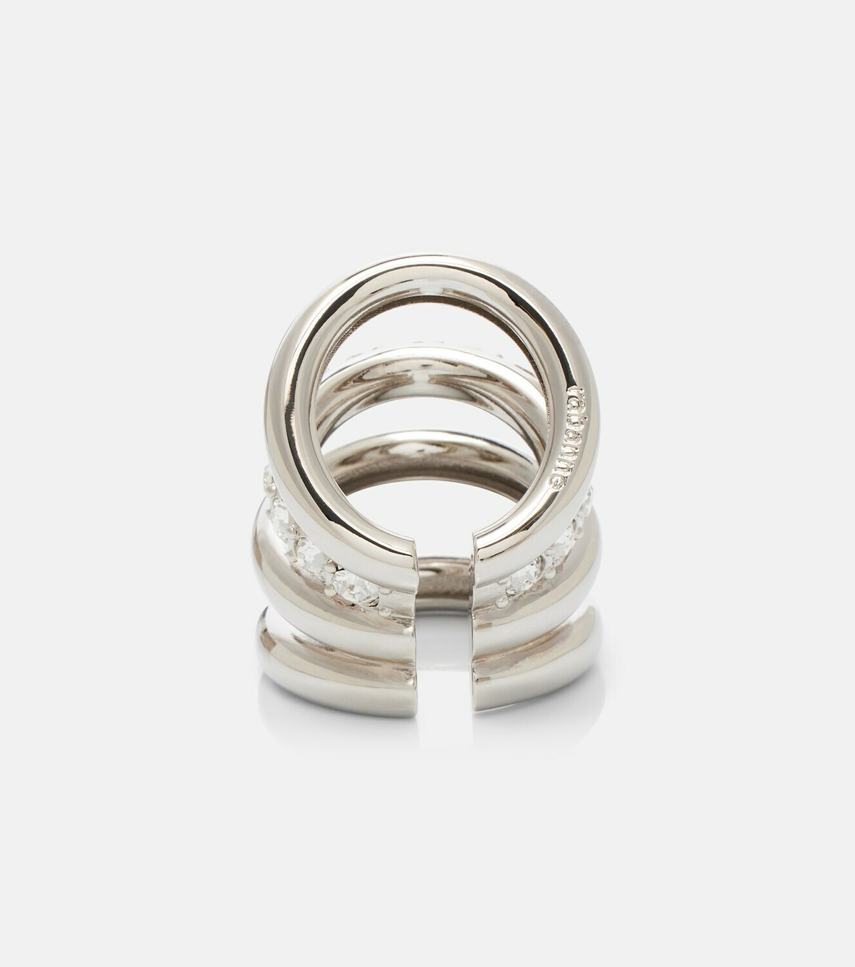 Vivienne Westwood Mini Orb Crystal-embellished Ring in Metallic