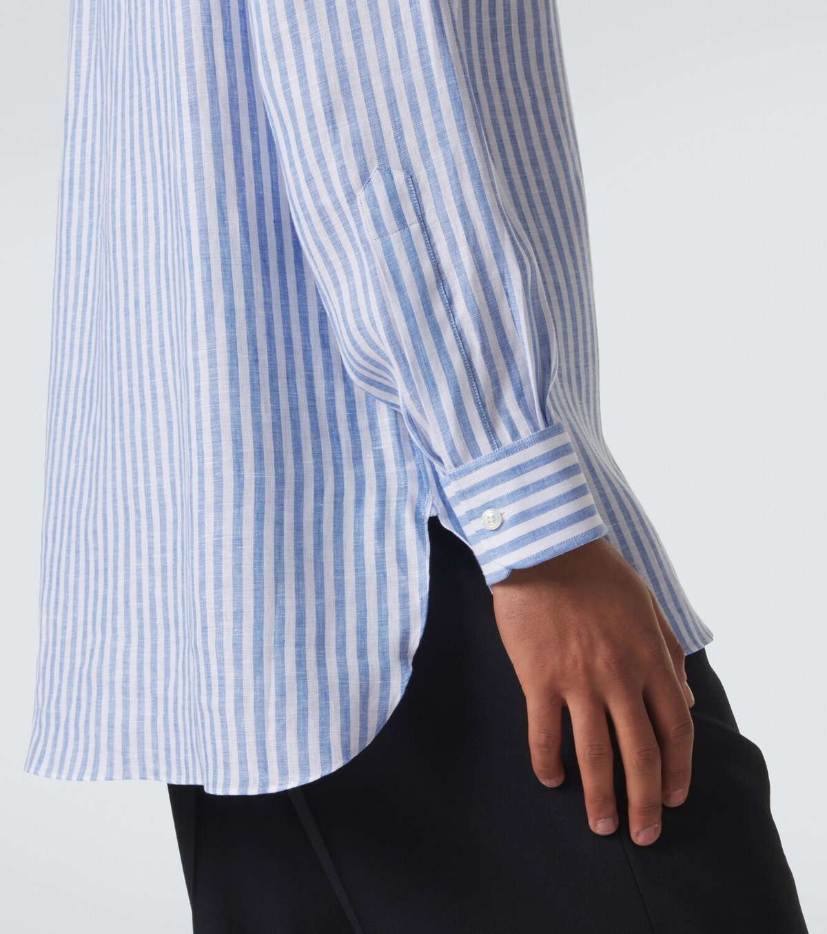 Charvet Striped linen shirt