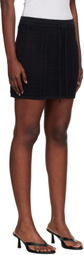 Holzweiler Black Tine Crochet Miniskirt