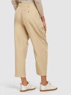 STELLA MCCARTNEY - Iconic Pleated Satin Cropped Pants