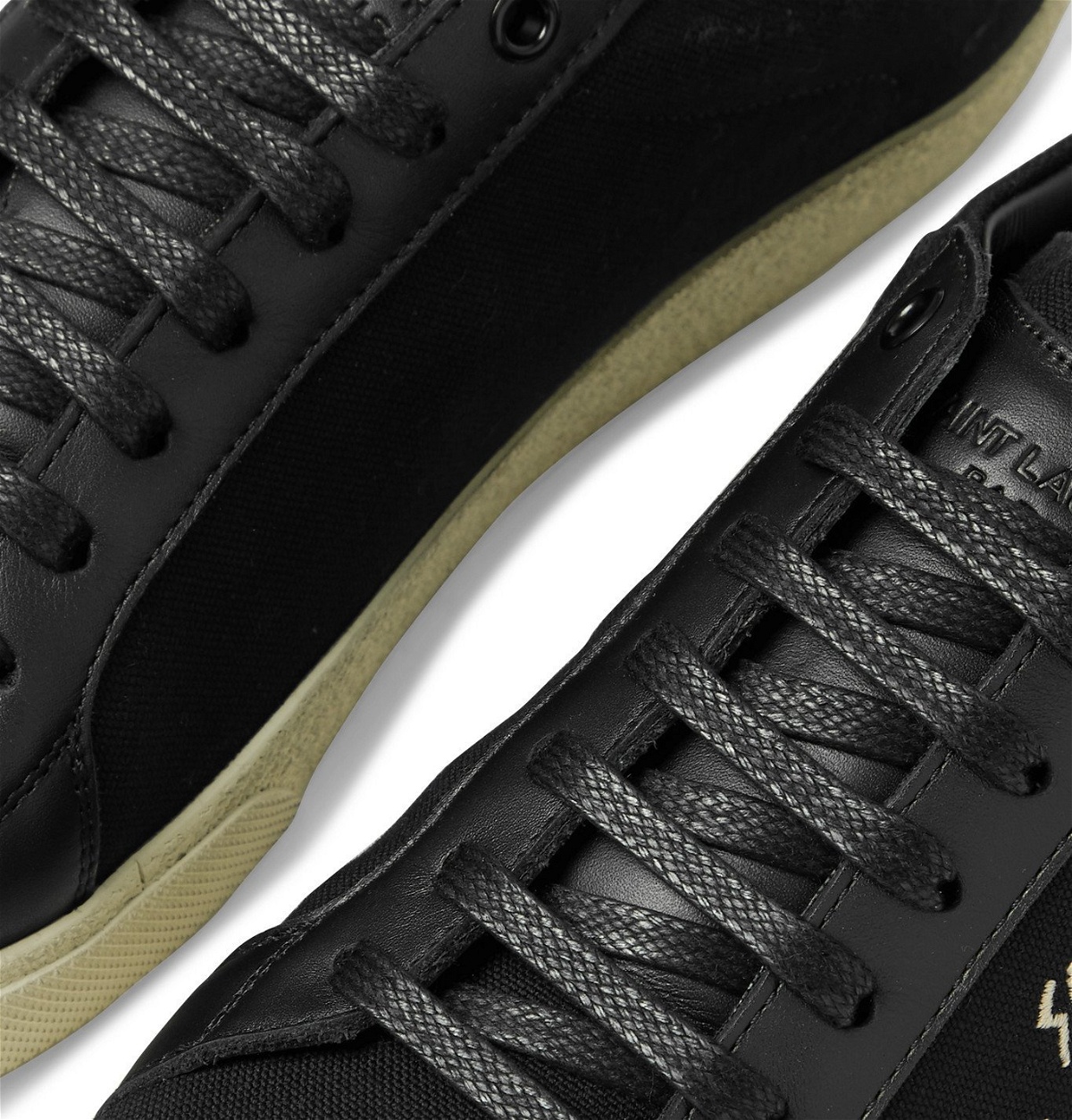 court classic sl/06 embroidered sneakers in leather