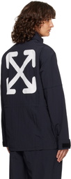 Off-White Navy Active Double Arrow Jacket