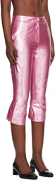 Edward Cuming Pink Knee Jerk Capri Shorts
