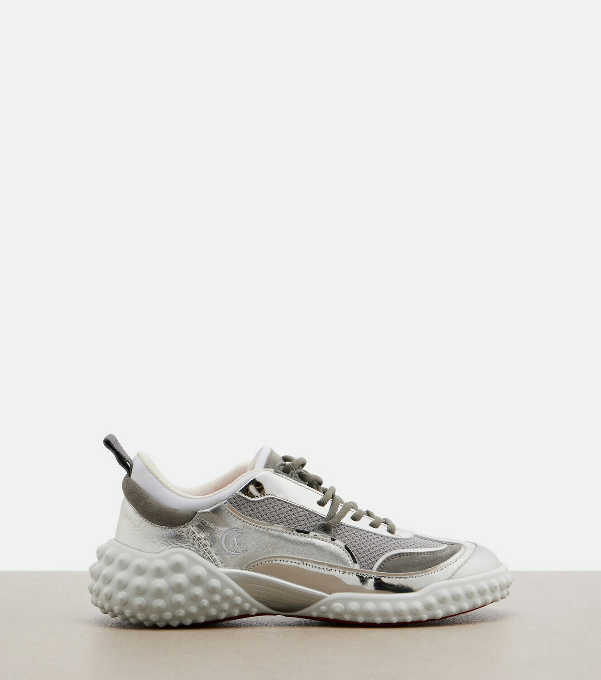 Christian Louboutin Mara suede and mesh sneakers