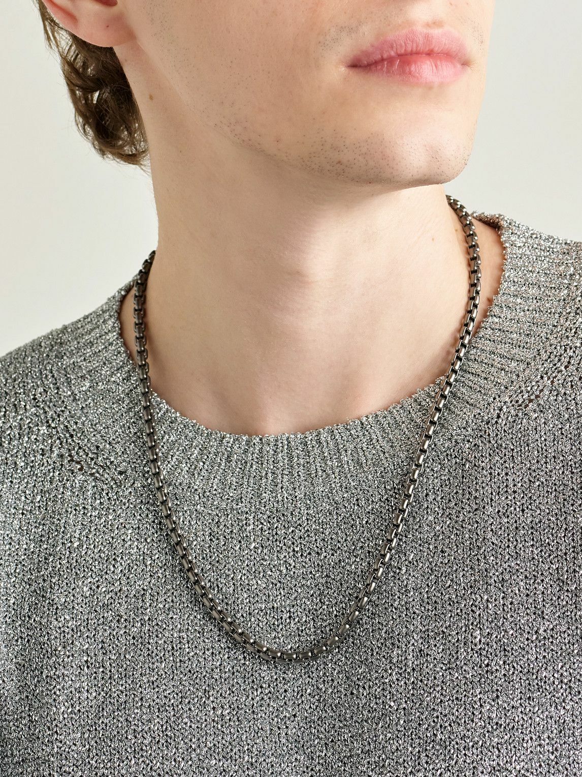 Neighborhood Men's Padlock Necklace in Silver Neighborhood Neighborhood Men's Padlock Necklace in Silver Neighborhood