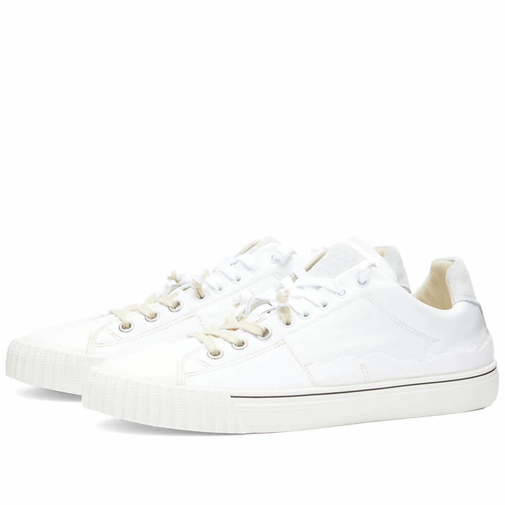 Photo: Maison Margiela Men's Evolution Sneakers in White/Off White