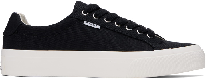 Photo: PS by Paul Smith Black Canvas Amos Sneakers