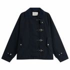 Foret Men's Cinder Clasp Canvas Jacket in Navy