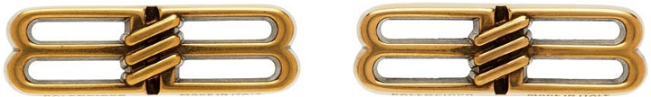 Photo: Balenciaga Gold BB Icon Earrings