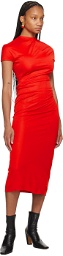 KHAITE Red 'The Yenza' Maxi Dress