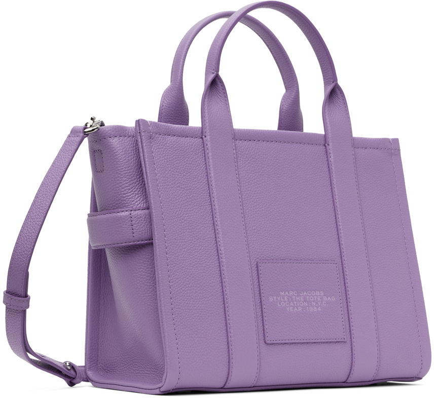 トートバッグ The Medium Tote - Marc Jacobs - Leather - Purple Marc Jacobs Womens The Leather Medium Tote Bag Lavender