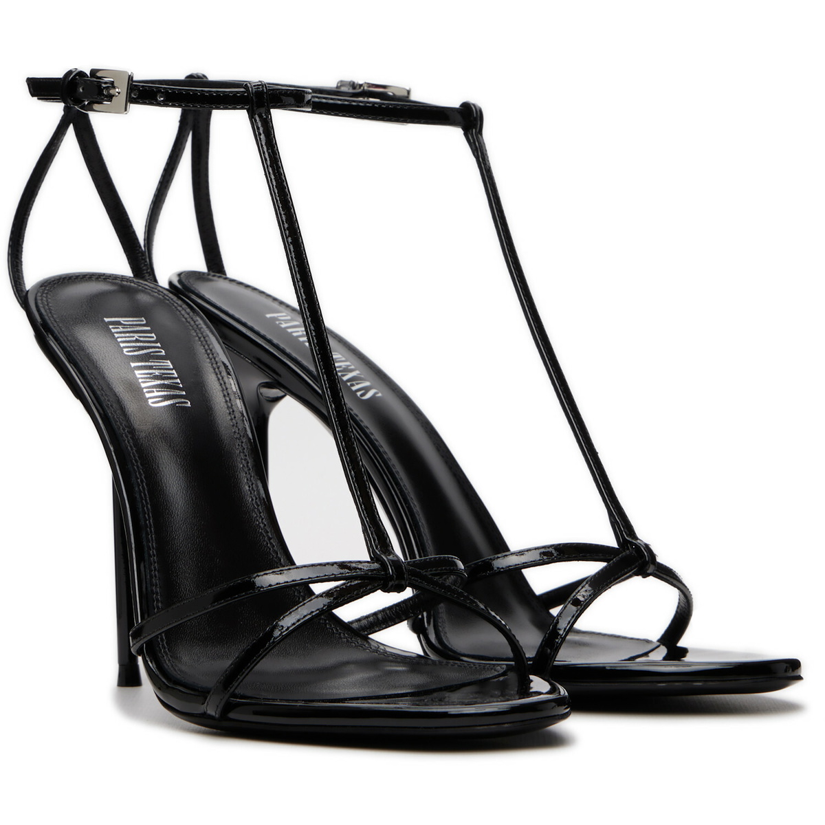Paris Texas Black Lidia T-Strap 105 Heeled Sandals