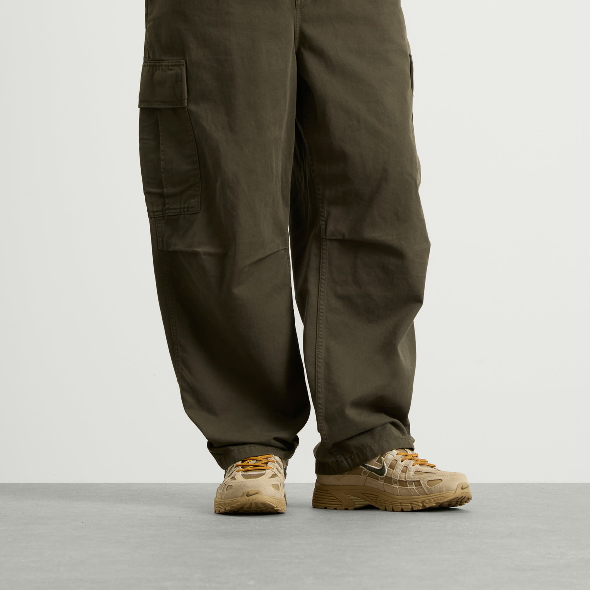 Nike Men's P-6000 Prm Cordura Sneaker in Filbert/Cargo Khaki