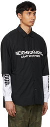 Neighborhood Black Trad Short Sleeve Shirt